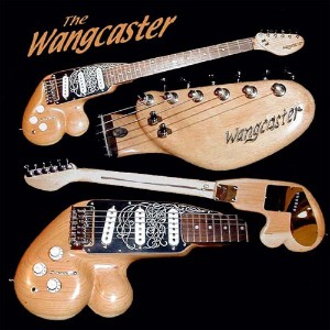custom made Wangcaster funny looking guitar